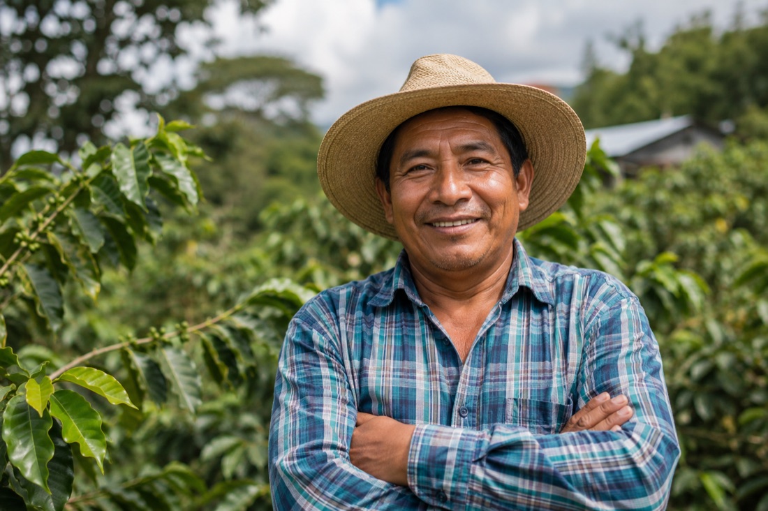 Socio caficultor de la cooperativa